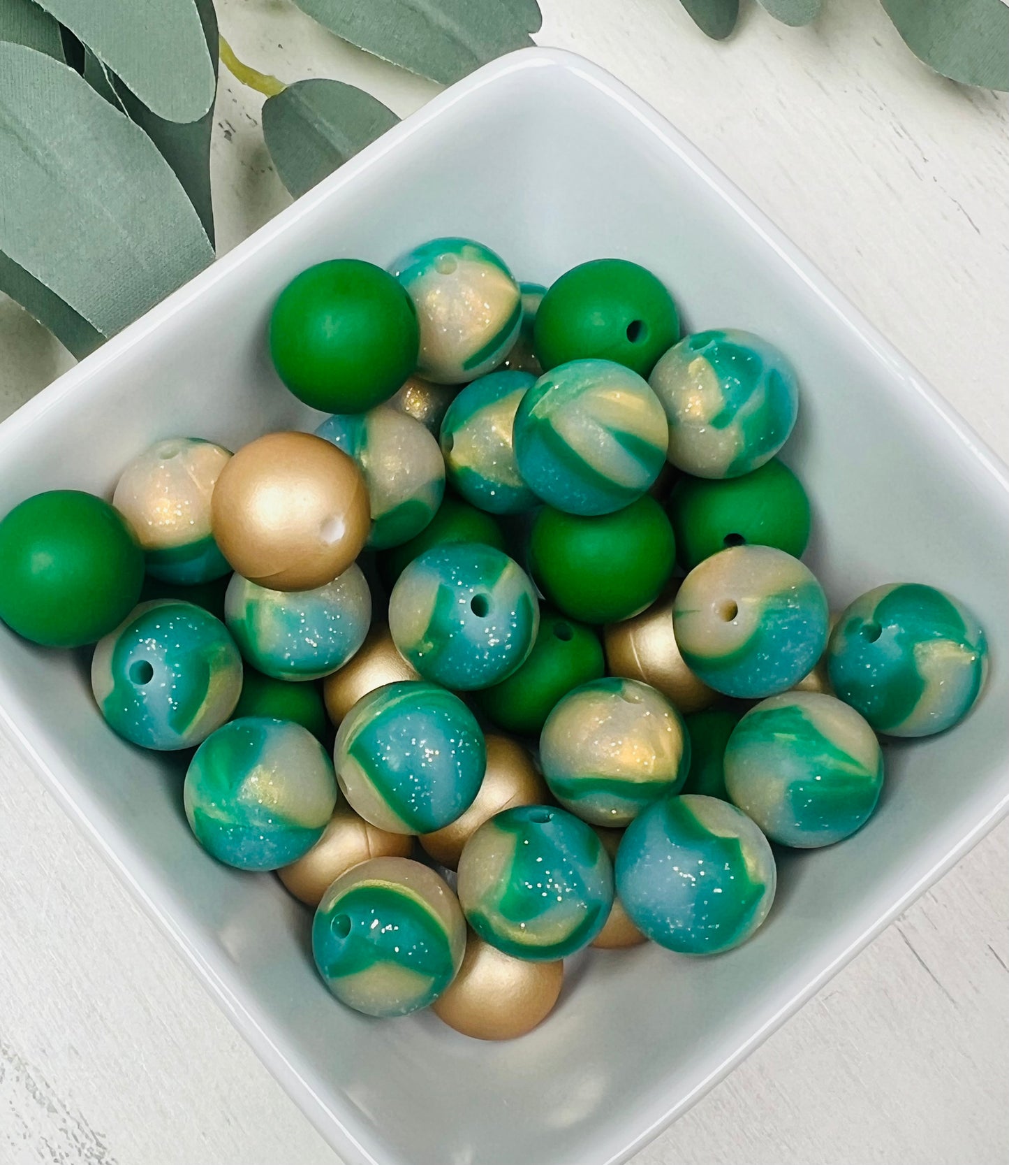 * Bead Mix - Golden Forest Silicone Bead Mix