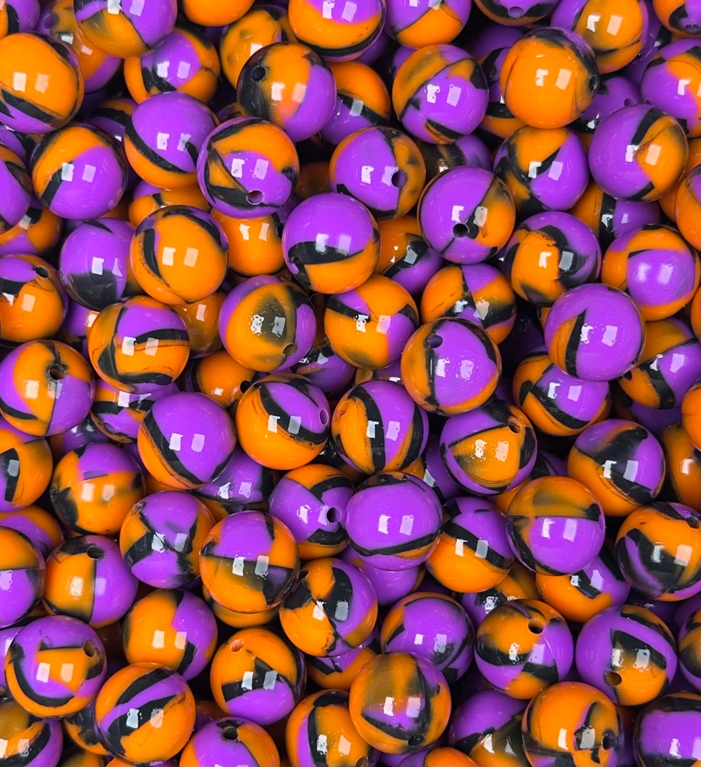15mm Liquid Halloween EXCLUSIVE Round Silicone Beads