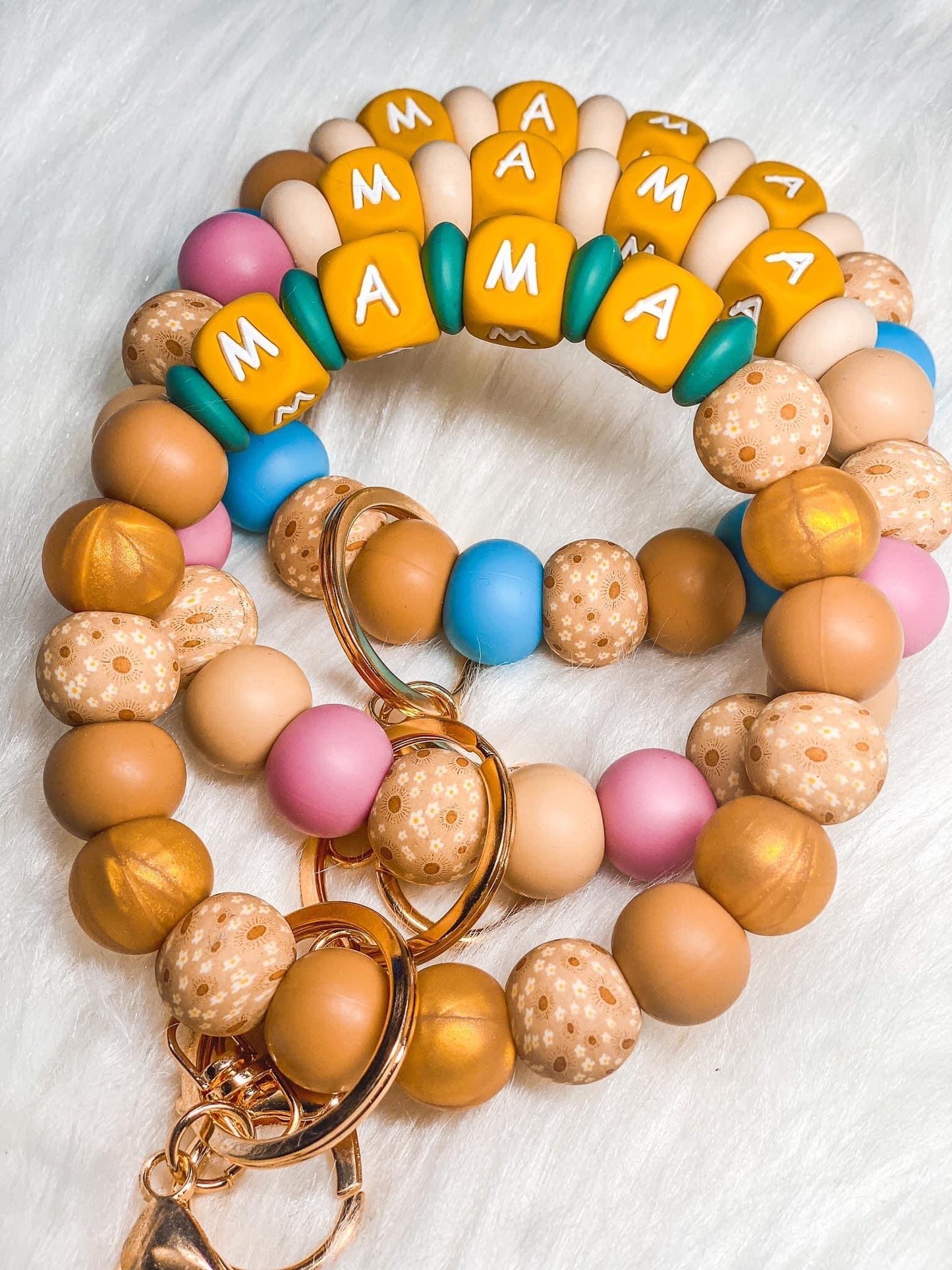 15mm Print Sun Dais Round Silicone Beads