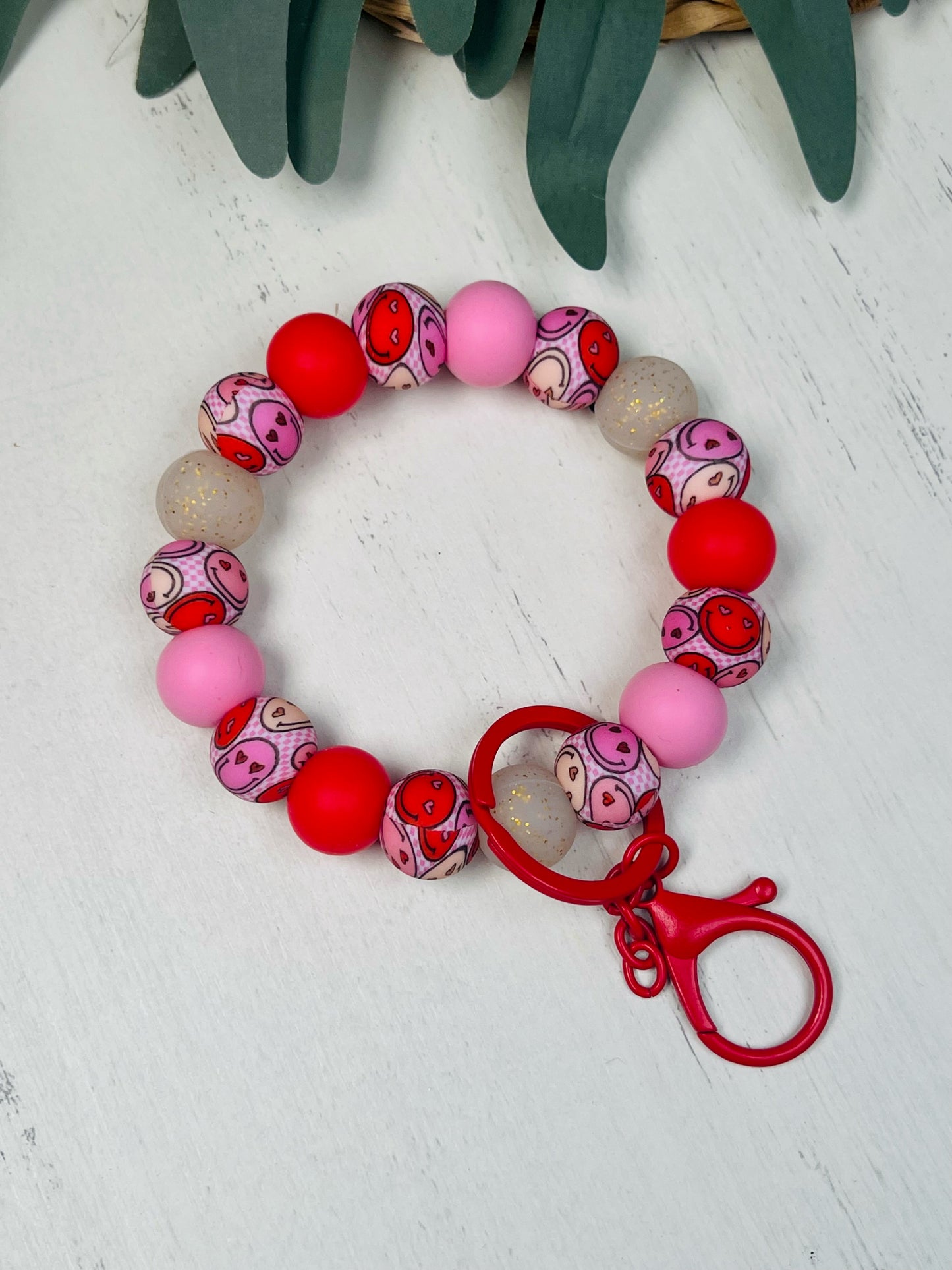 *Wristlet Kit #207- Valentine CHECKER DIY Silicone Bead Wristlet Kit