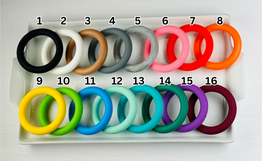 65mm Silicone Ring With Holes for Beading