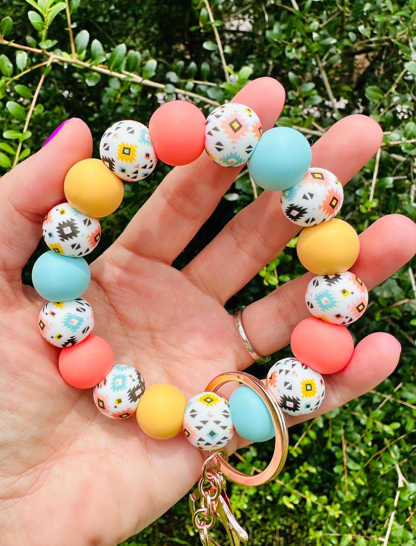 *Bead Mix #208- Wristlet Kit Way Out West DIY Silicone Bead Wristlet Kit