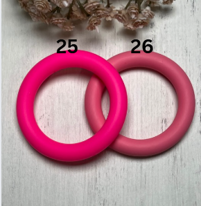 *65mm Silicone Ring With Holes for Beading