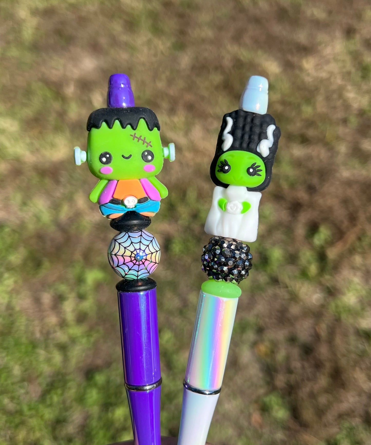 3D Bride of Frankenstein EXCLUSIVE Silicone Focal Bead,**NOT FOR TEETHING** Halloween Shape Silicone Bead