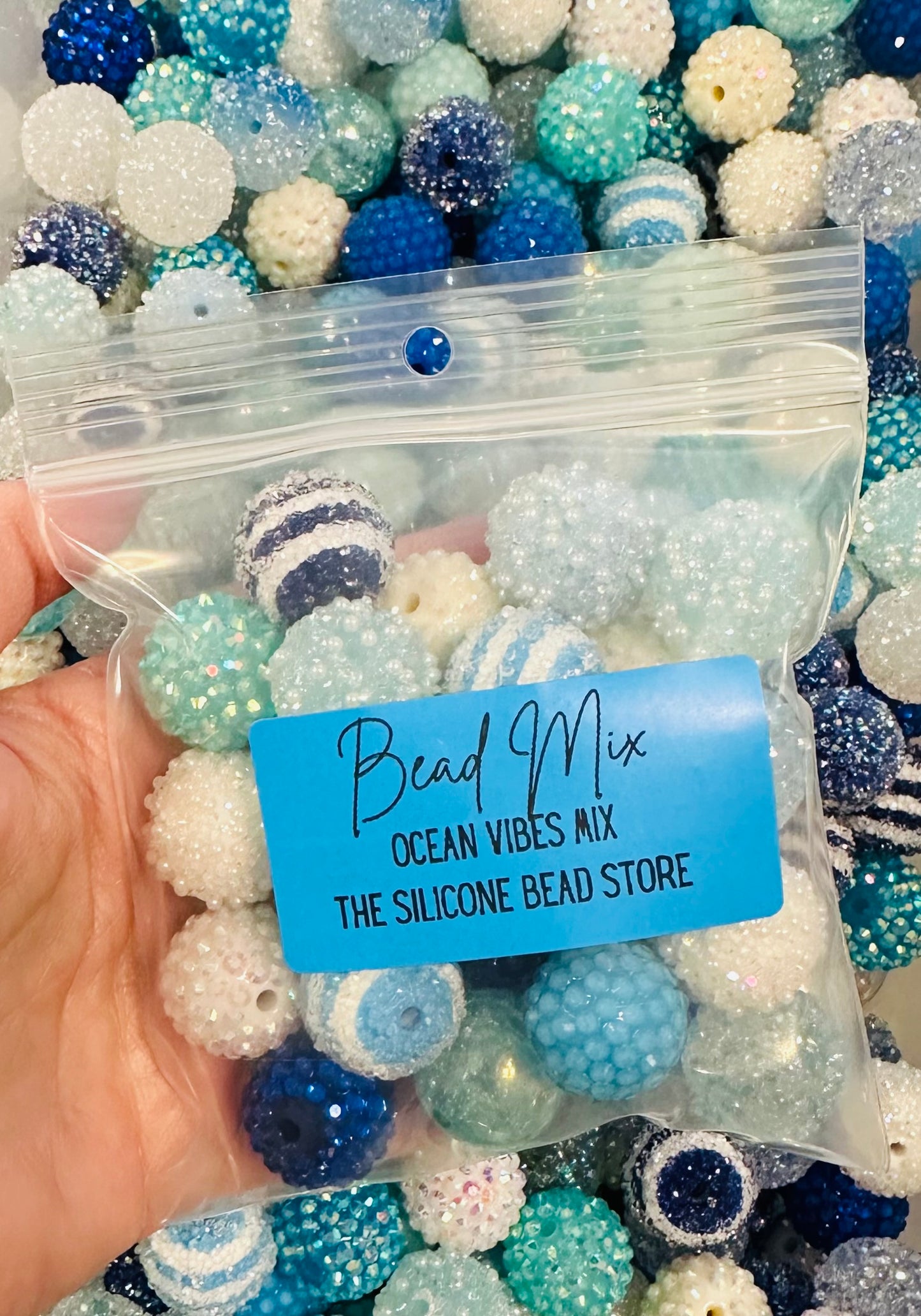 *Bead Mix- #46 20mm Ocean Vibes COMBO Acrylic Bead Mix