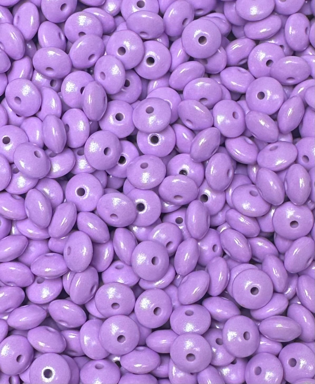 12mm Lentil Opal Sugarplum Silicone Bead, Pearl Lentil