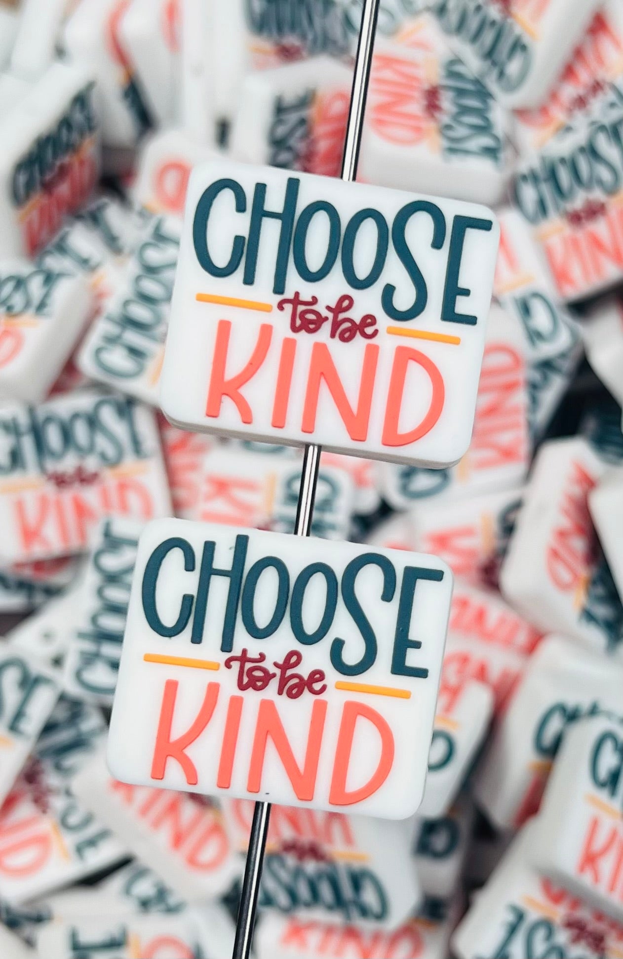 Choose to Be Kind EXCLUSIVE Silicone Focal Bead, Quote Focal Beads