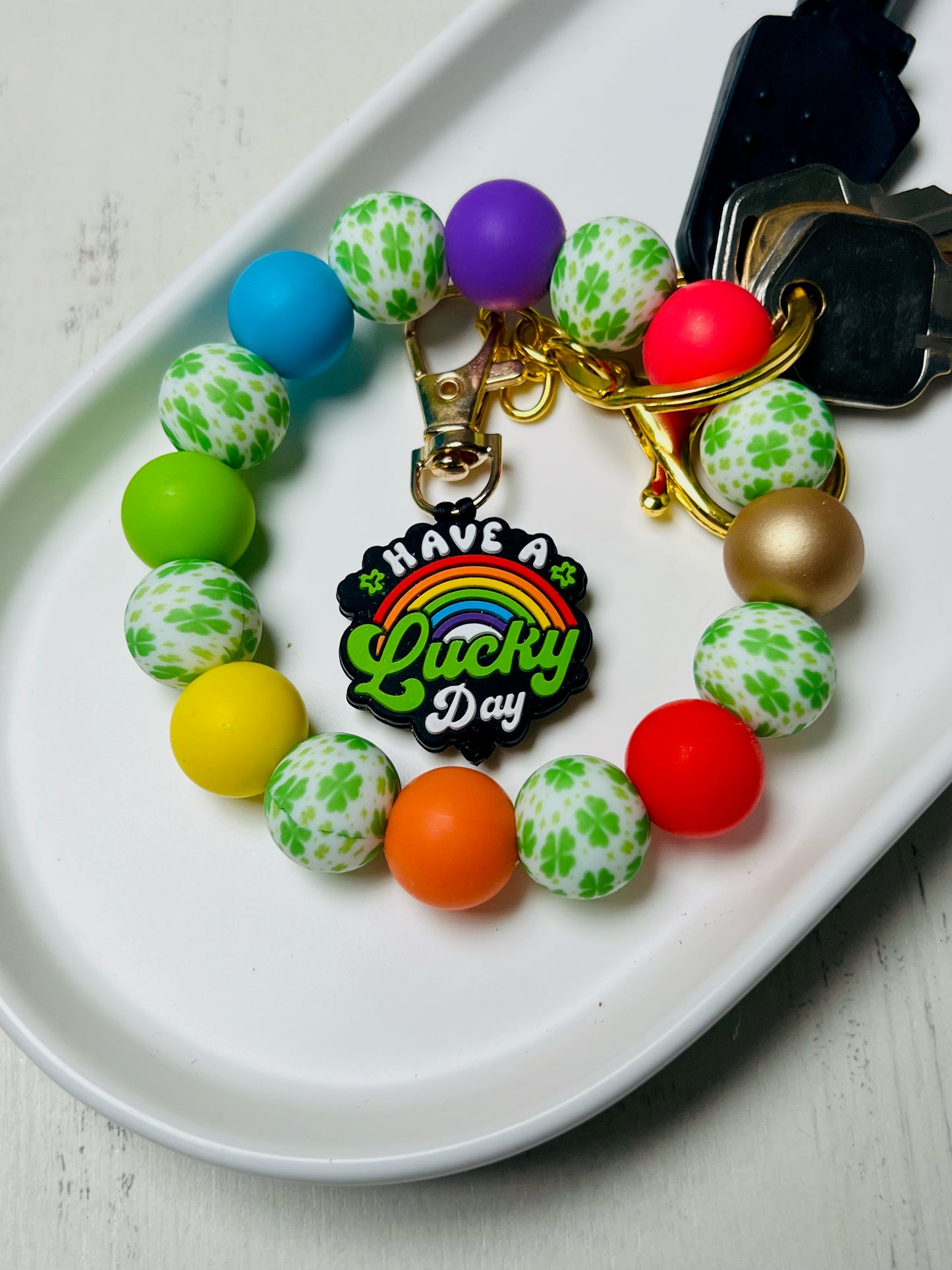 *Wristlet Kit #202- Lucky Day DIY Silicone Bead Wristlet Kit