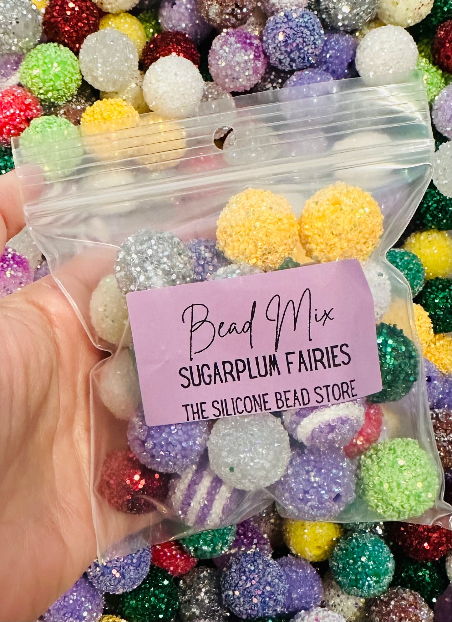 *Bead Mix- #50 20mm Sugarplum Fairies COMBO Acrylic Bead Mix