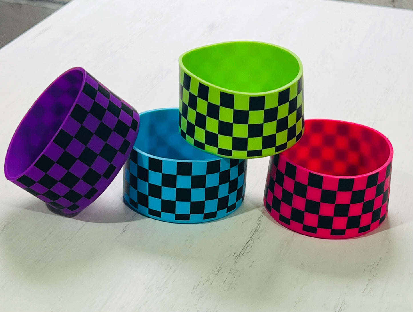 *Tumbler Printed CHECKER Silicone Boot