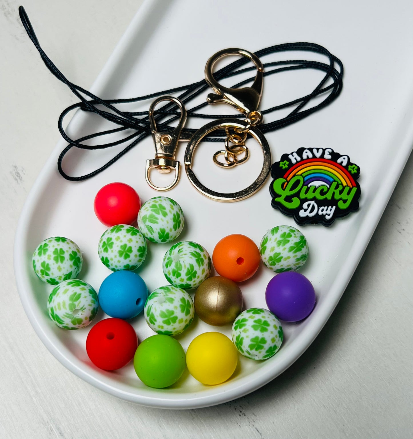 *Wristlet Kit #202- Lucky Day DIY Silicone Bead Wristlet Kit