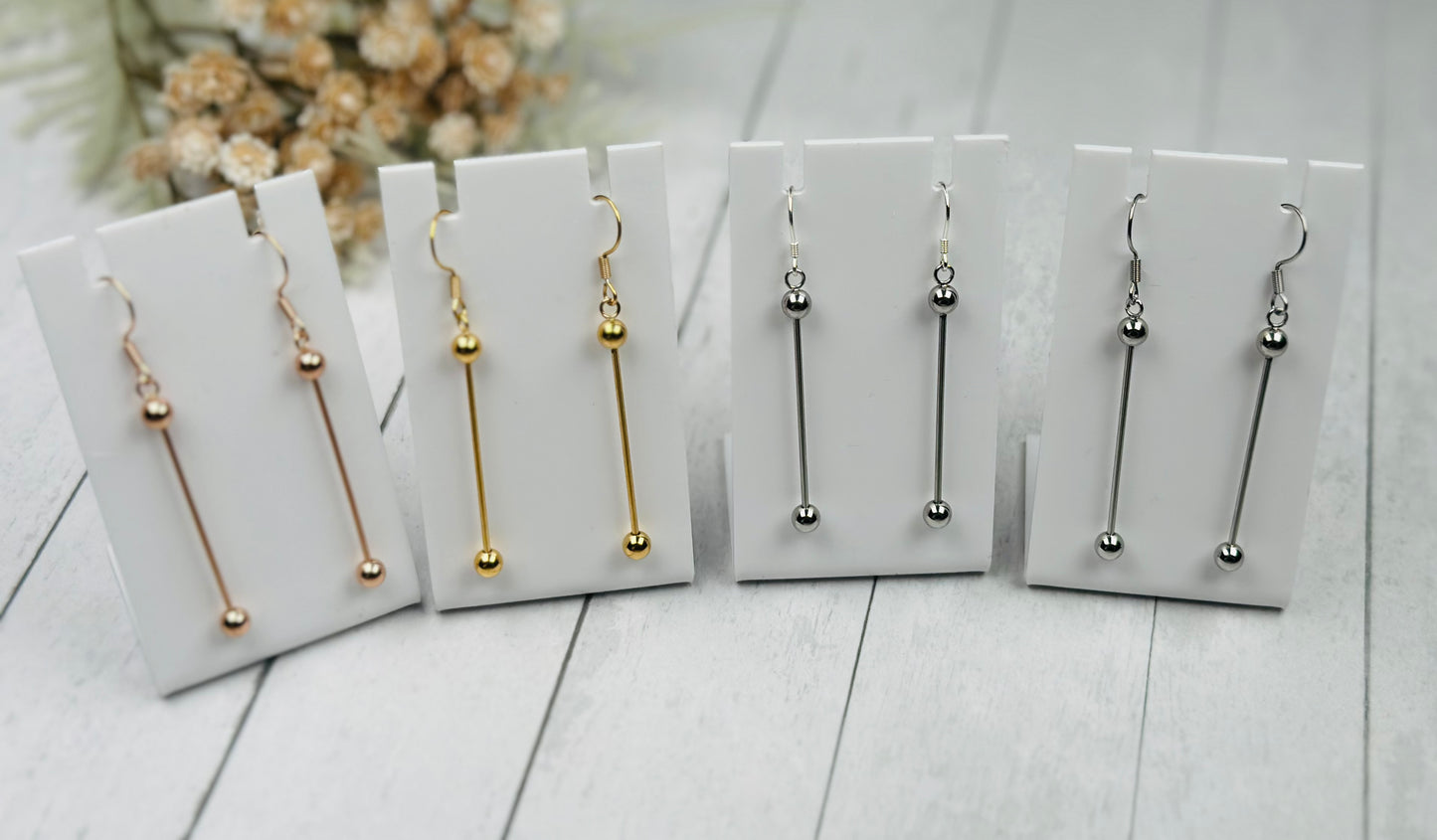 * Exclusive Earring Bars, Earring Bars - Beadable