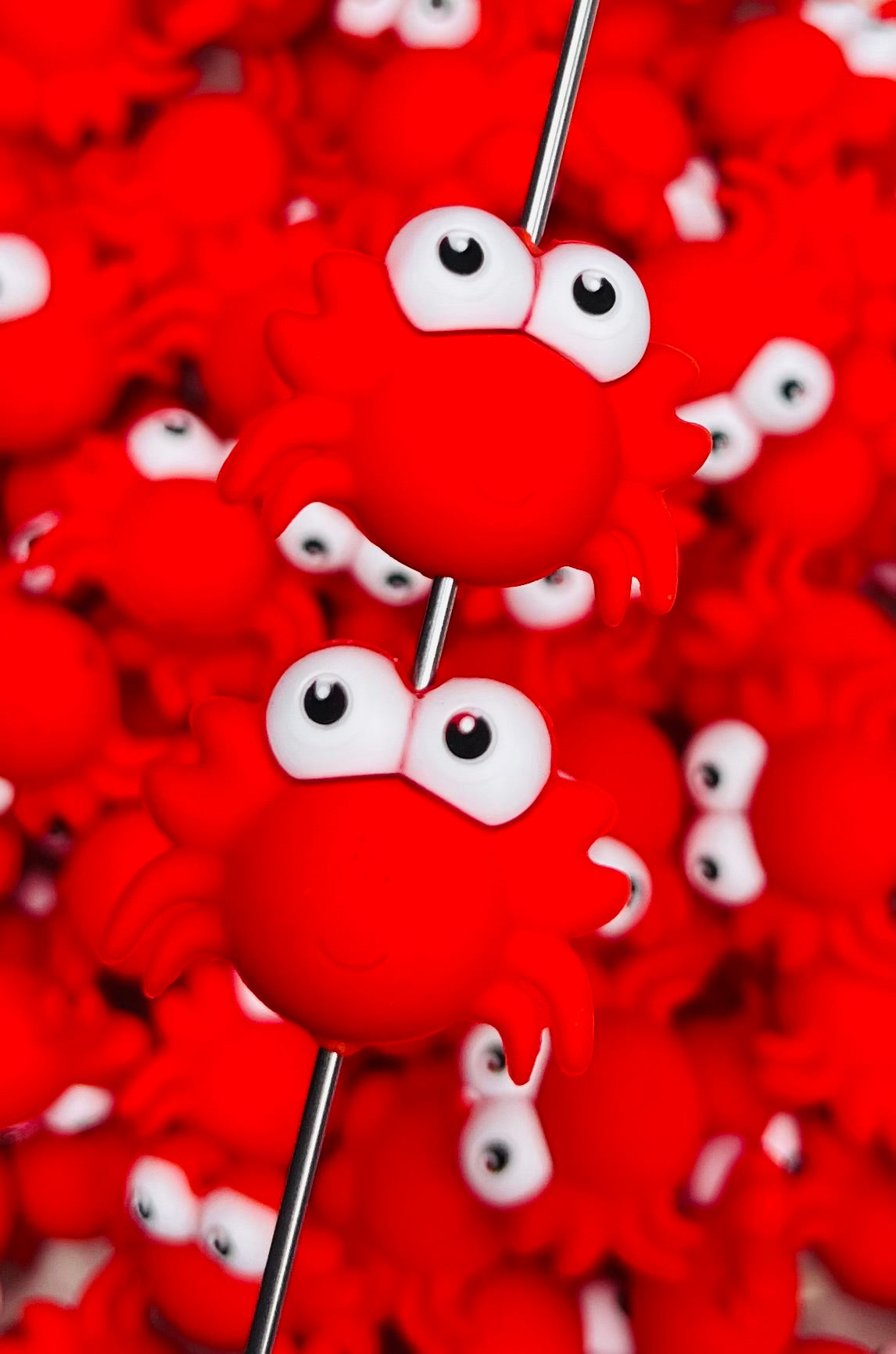 3D Crab Silicone Focal Bead,**NOT FOR TEETHING** Animal Shape Silicone Bead