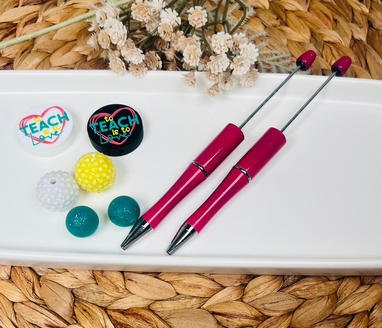 * Bead Mix - To Teach is to Love Pens DIY Silicone Bead Kit, Great For Gifts