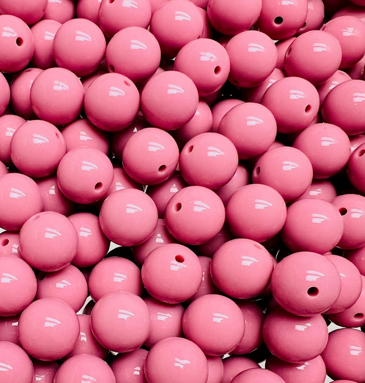 15mm Liquid Blush Round Silicone Beads
