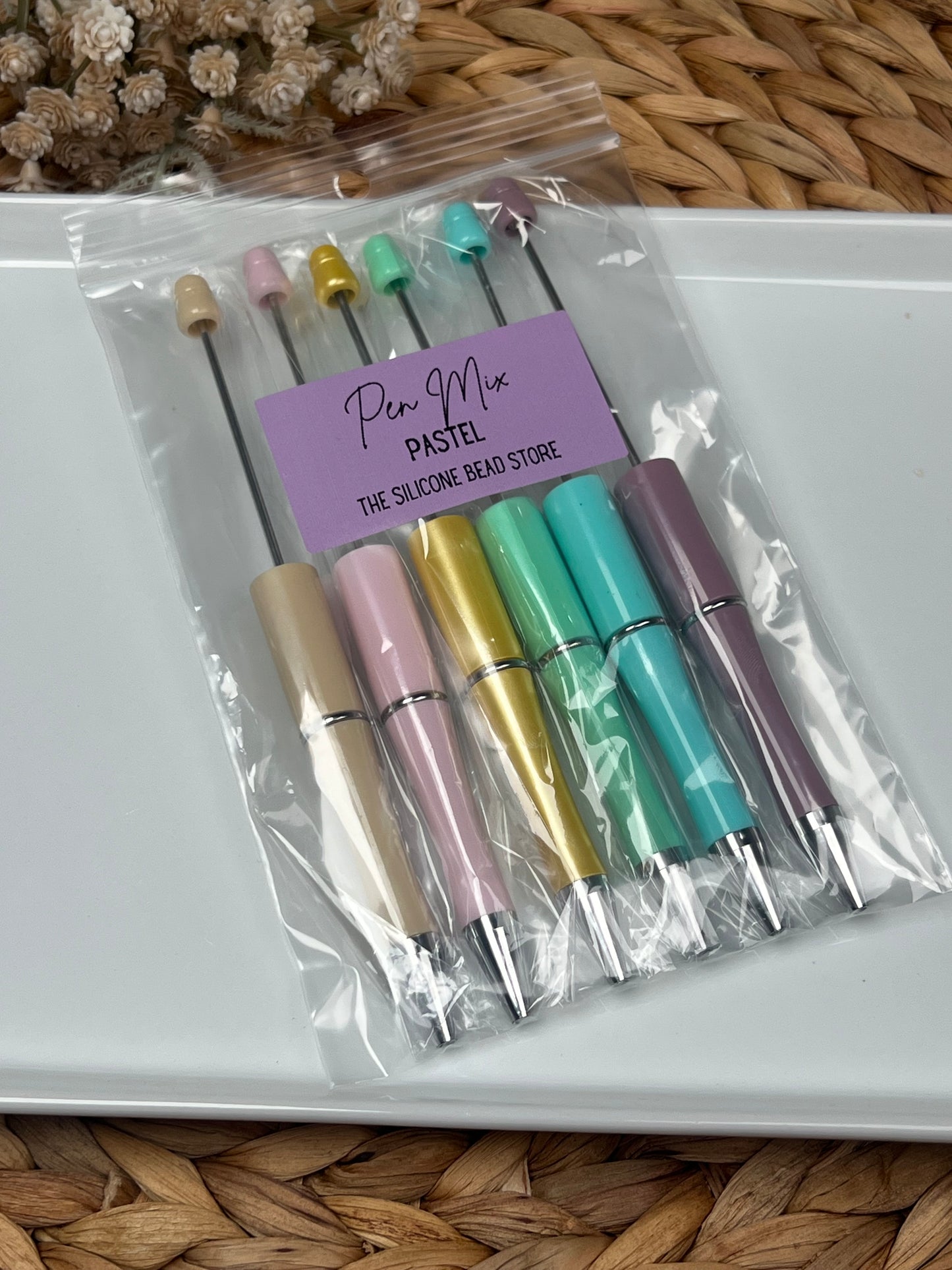 * Beadable Pen Pack - Pastel