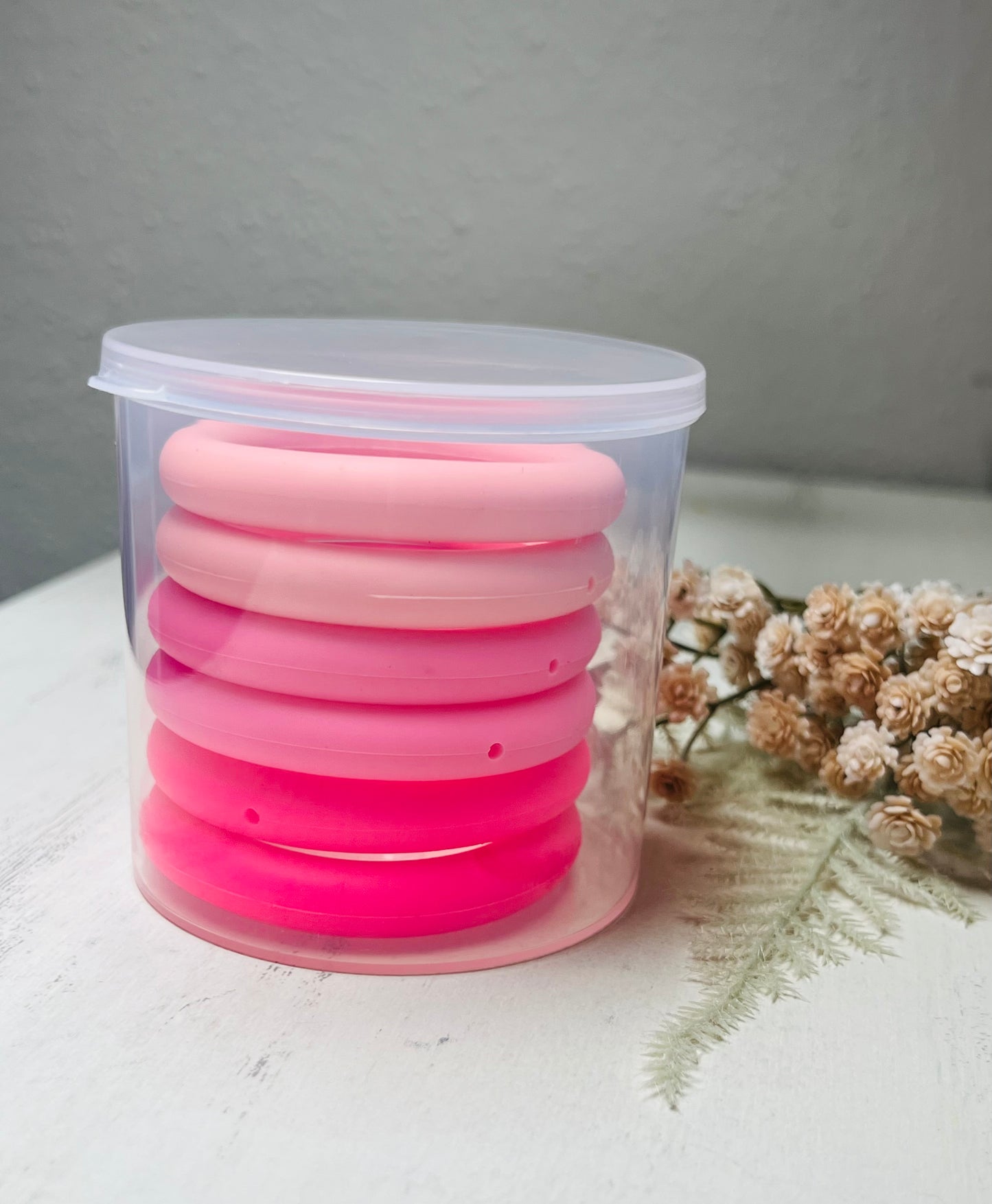 * 65mm Ring Mix - Silicone Ring w/Holes for Beading Mix