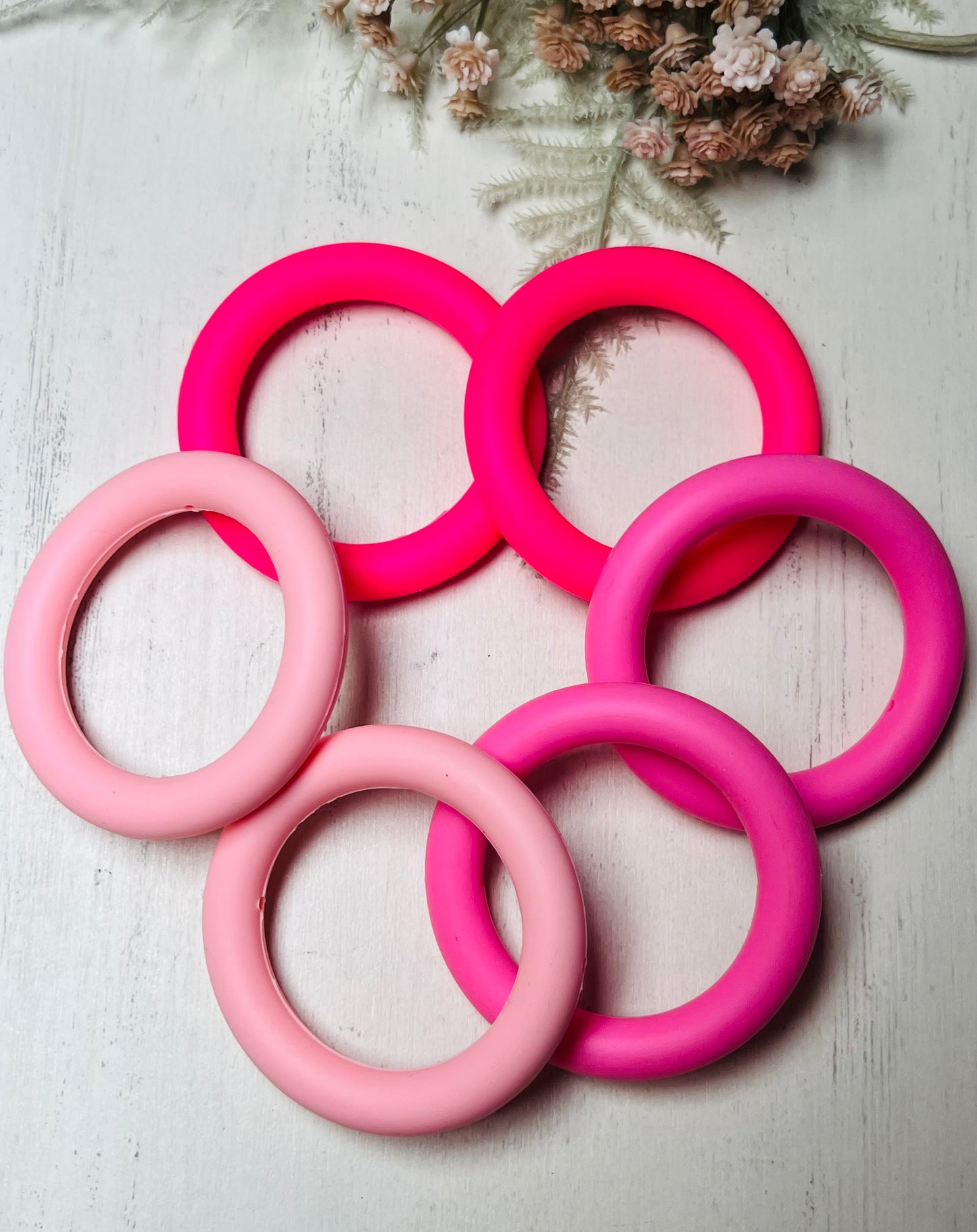 * 65mm Ring Mix - Silicone Ring w/Holes for Beading Mix