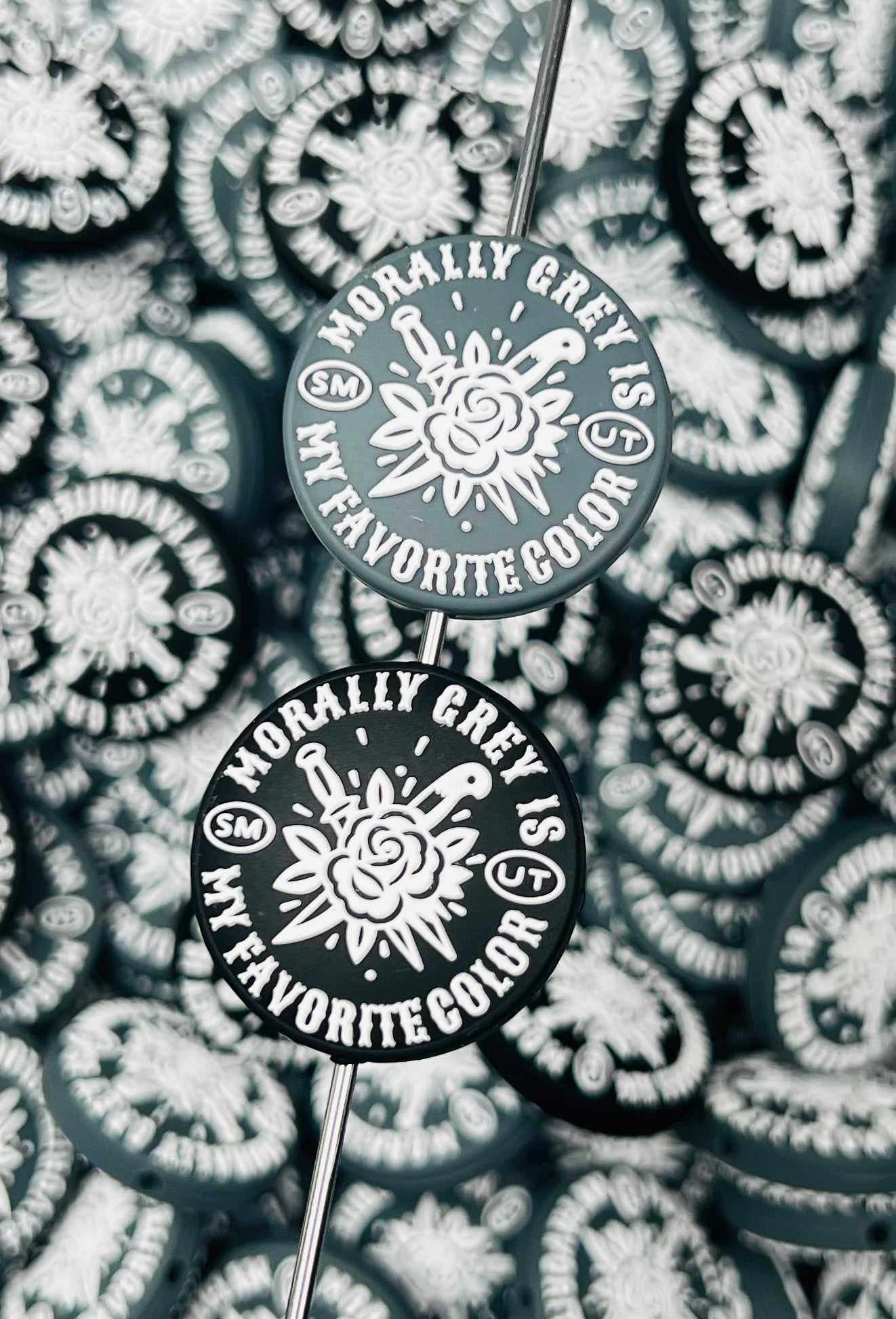 Morally Grey Is My Favorite Color EXCLUSIVE Smut Book Silicone Focal Bead
