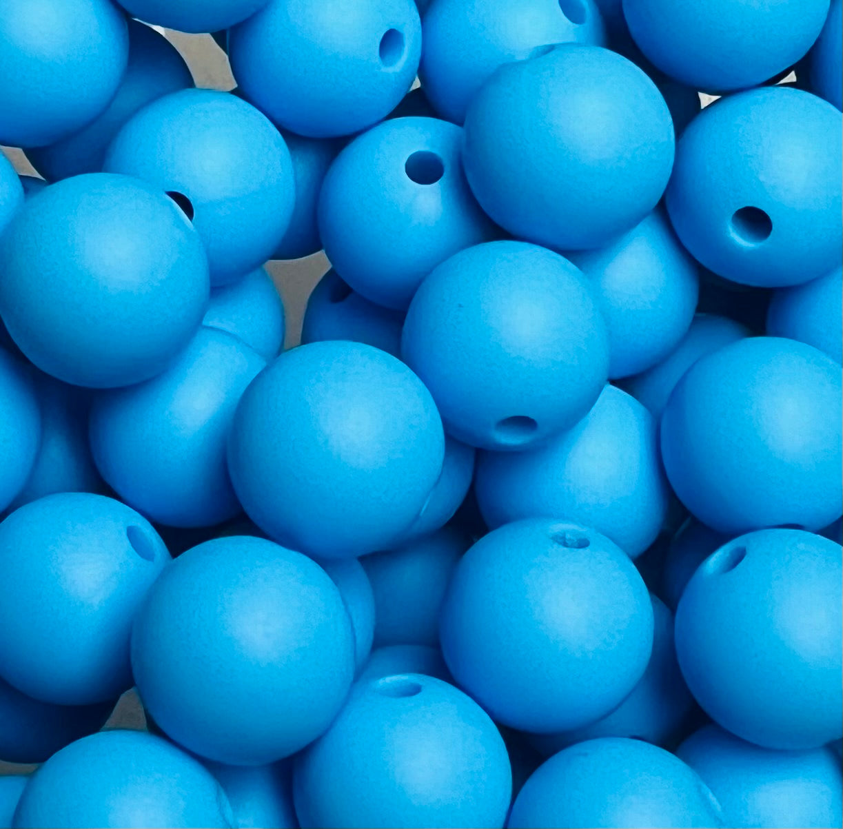 12mm Round Solid Persian Silicone Bead