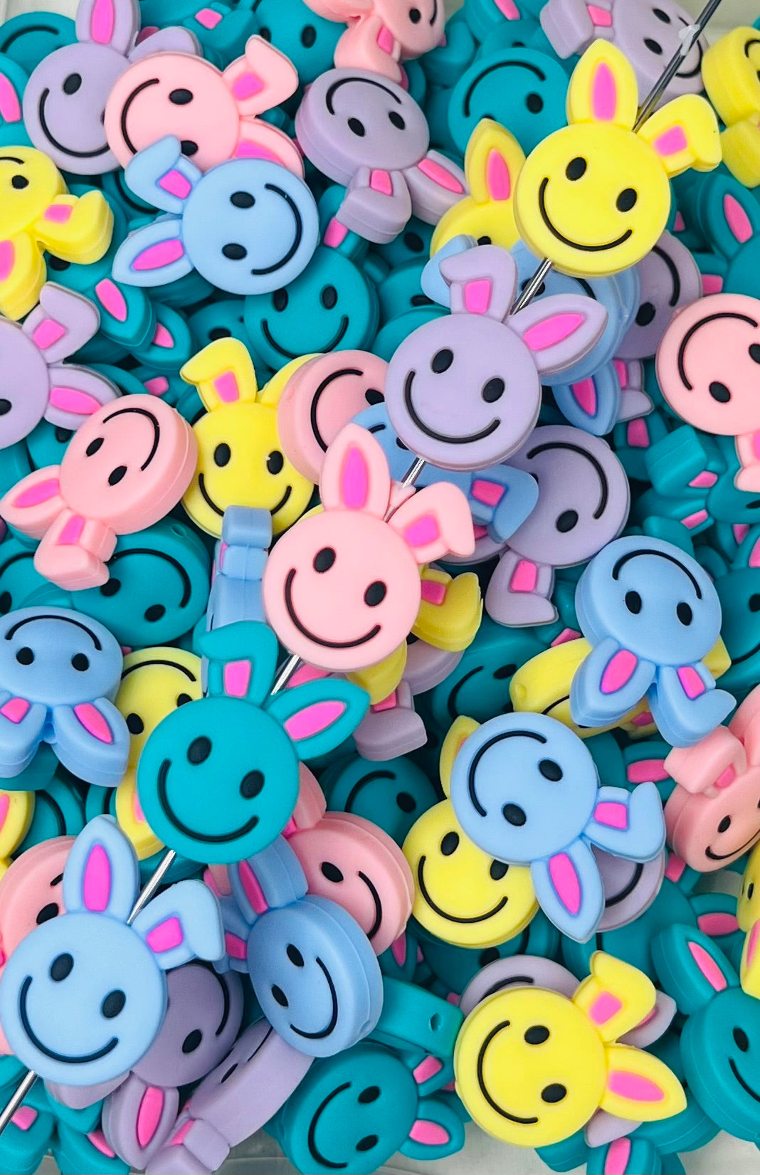 BENJI the Bunny EXCLUSIVE Silicone Focal Bead, Animal Shape Silicone Bead