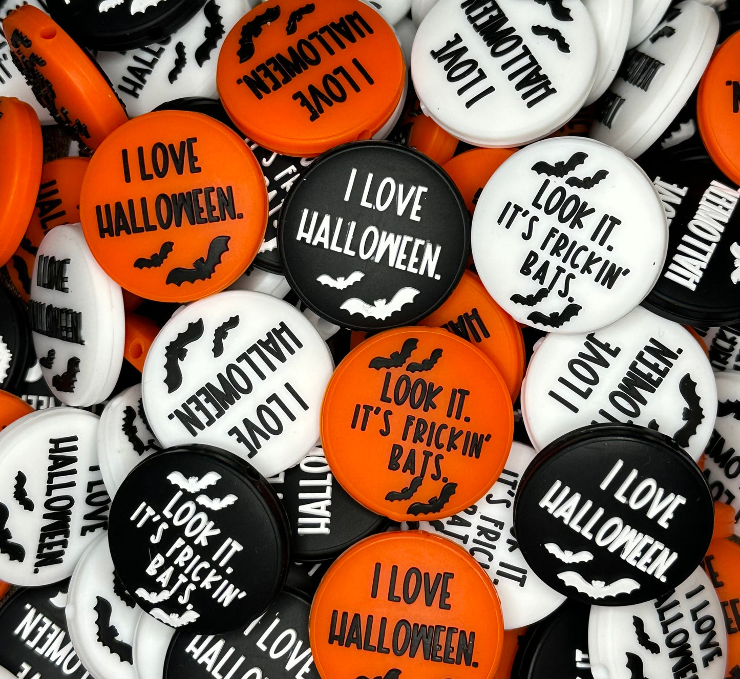 It's Frickin Bats EXCLUSIVE Silicone Bead, Halloween Silicone Bead