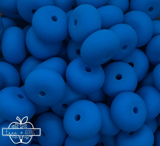 14mm ABACUS Sky Blue Silicone Beads