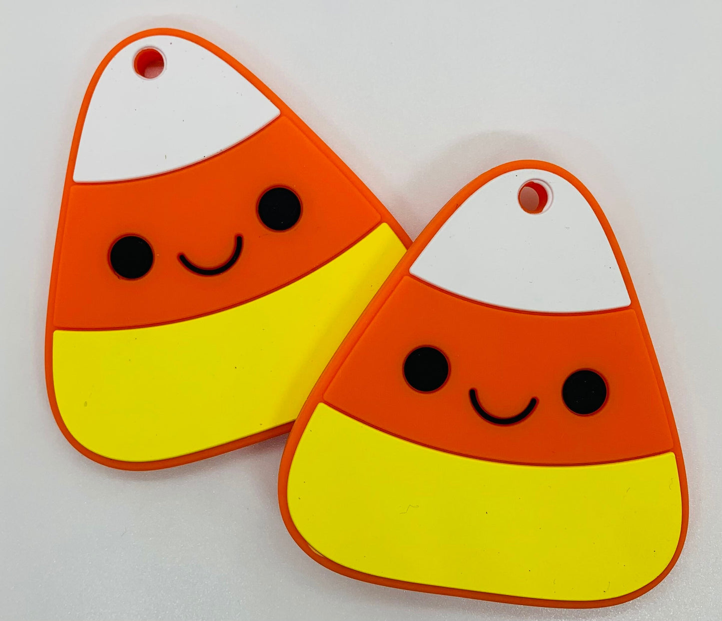 Teether Exclusive Cute Candy Corn Teether, Halloween Silicone Teether, Teether Pendant, Teething, Pacifier Clip