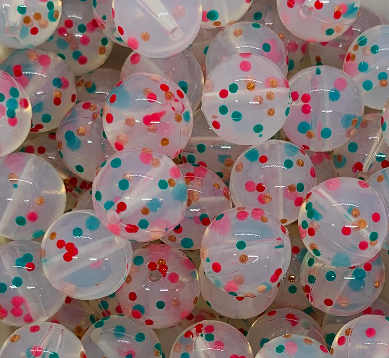 15mm Heart Confetti Silicone Beads, Heart Confetti Round Silicone Bead –  The Silicone Bead Store LLC