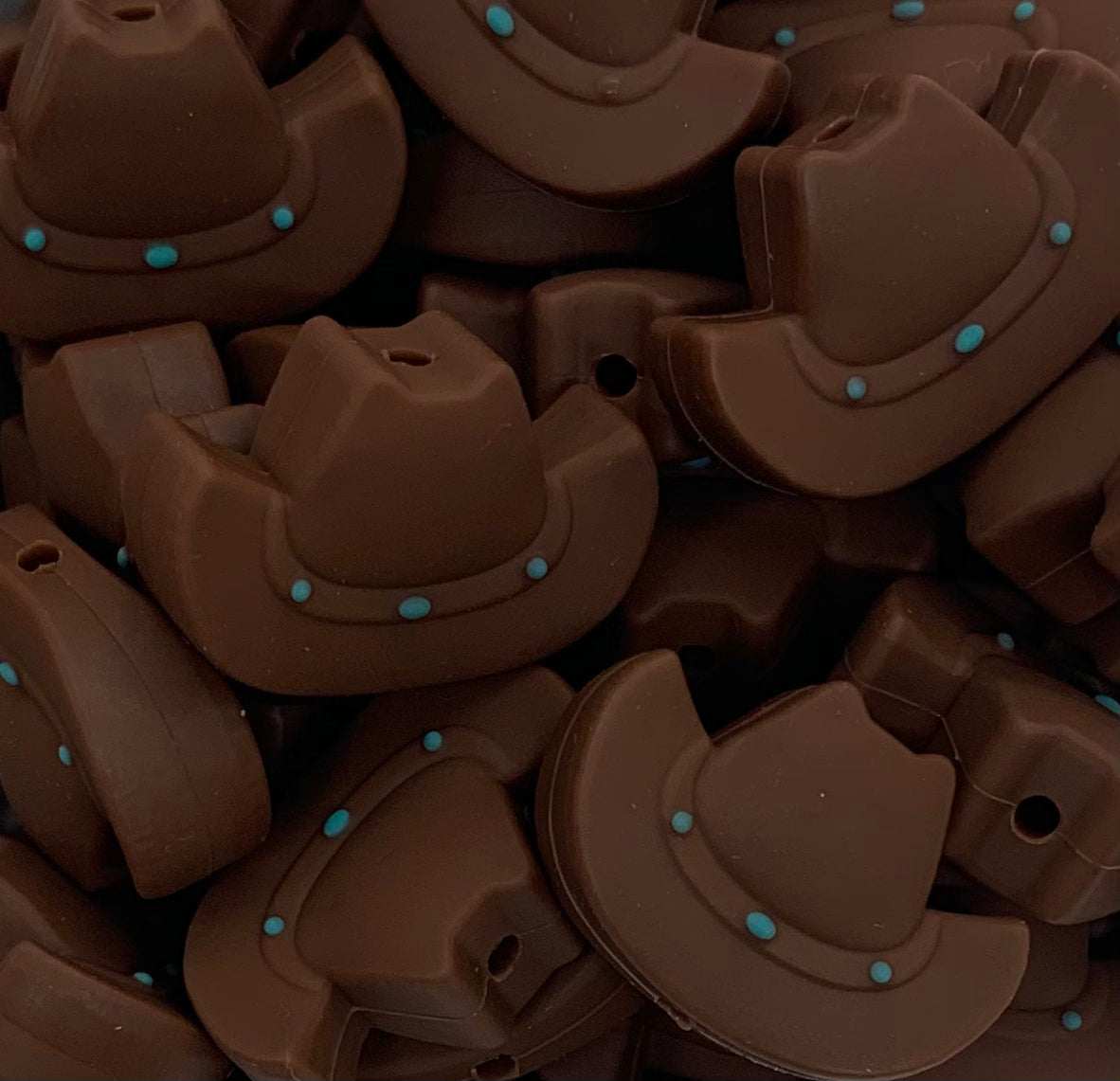 Discontinued- Cowboy Hat Focal Silicone Bead