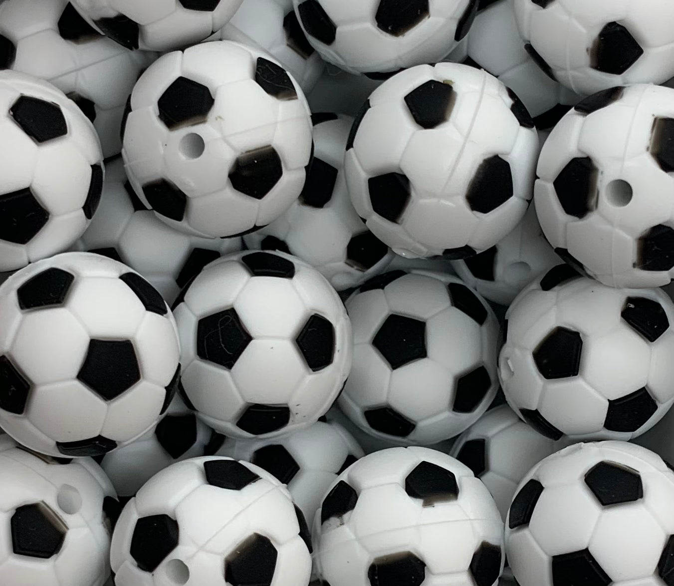 Soccer Ball Focal Silicone Bead, Sports Focal Silicone Bead – The Silicone  Bead Store LLC
