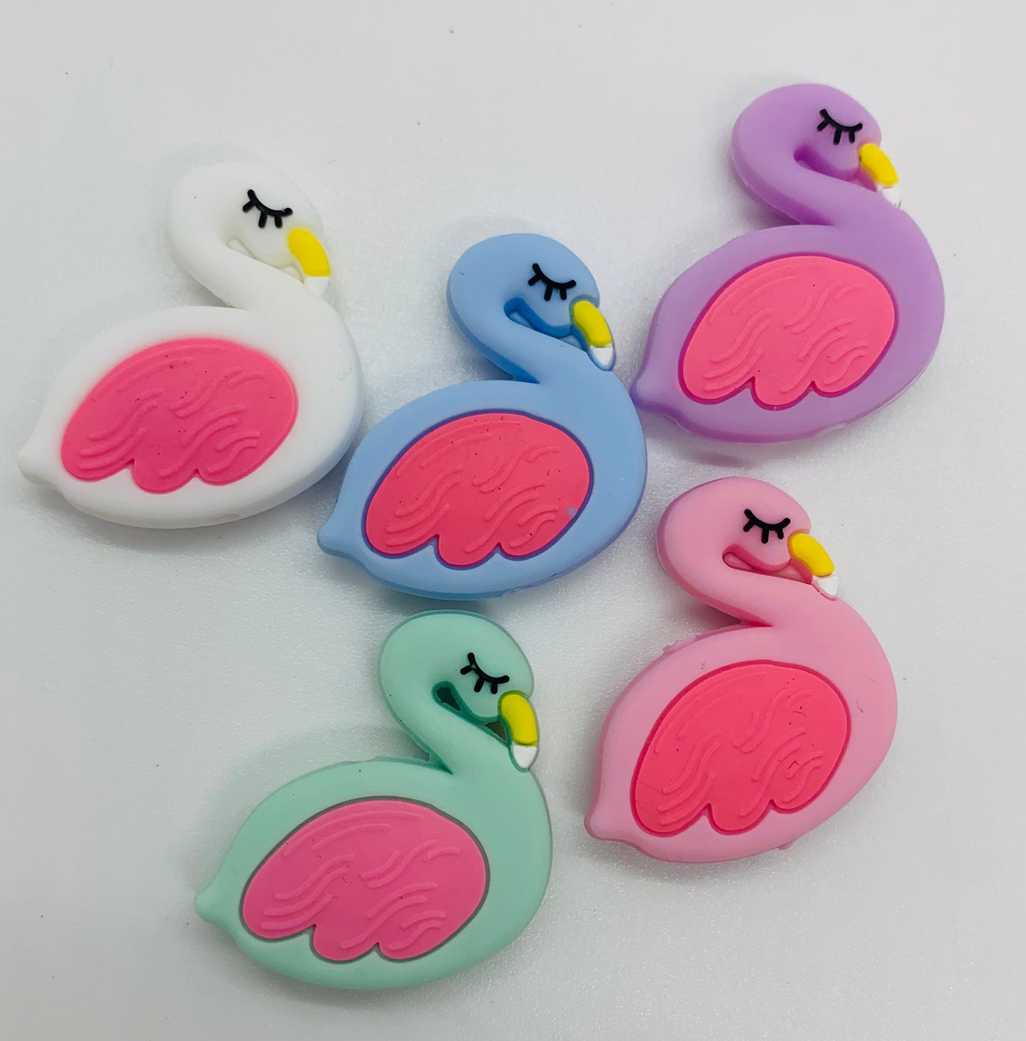 Swan Silicone Focal Bead, Animal Shape Silicone Bead,