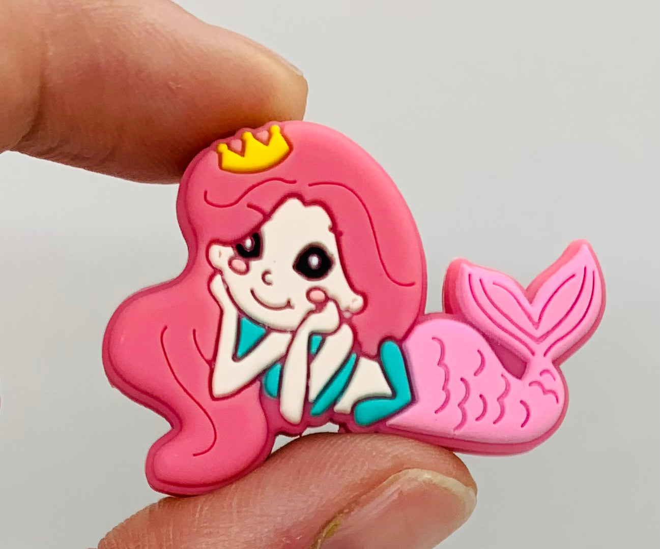 Mermaid Silicone Focal Bead, Shape Silicone Bead