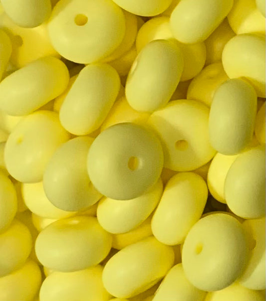 14mm ABACUS Lemon Silicone Beads