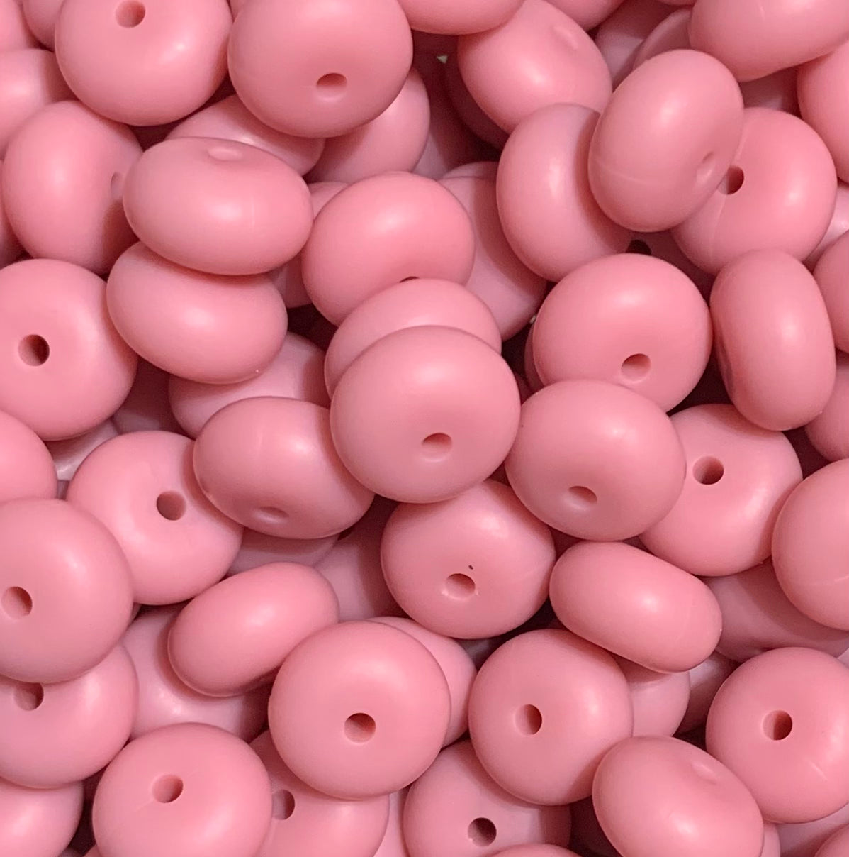 14mm ABACUS Blush Silicone Beads