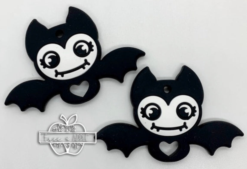 Z- Teether Bat Teether, Halloween Silicone Teether, Teether Pendant, Teething, Pacifier Clip
