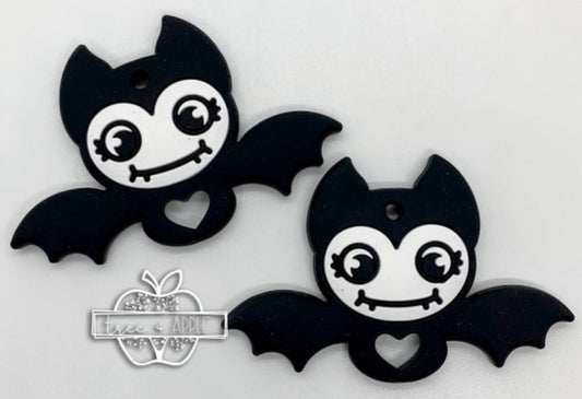 Teether Bat Teether, Halloween Silicone  Teether,  Teether Pendant, Teething, Pacifier Clip