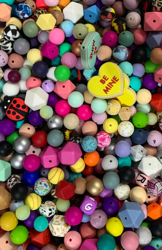 *Bead Mix #211- Mystery Scoop Silicone Bead Mix