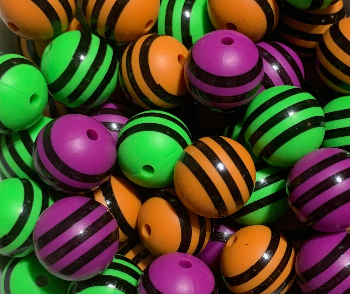 *Bead Mix- #62 Beetlejuice Silicone Bead Mix, Halloween Bead Mix