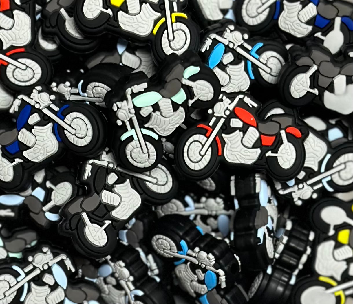 T- Motorcycle Silicone Focal Bead