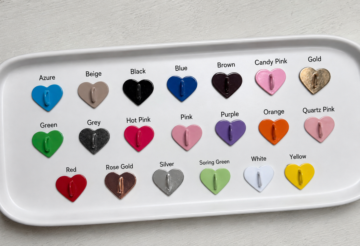 *Beadable Phone/Tumbler Charm Hook- HEART Shaped