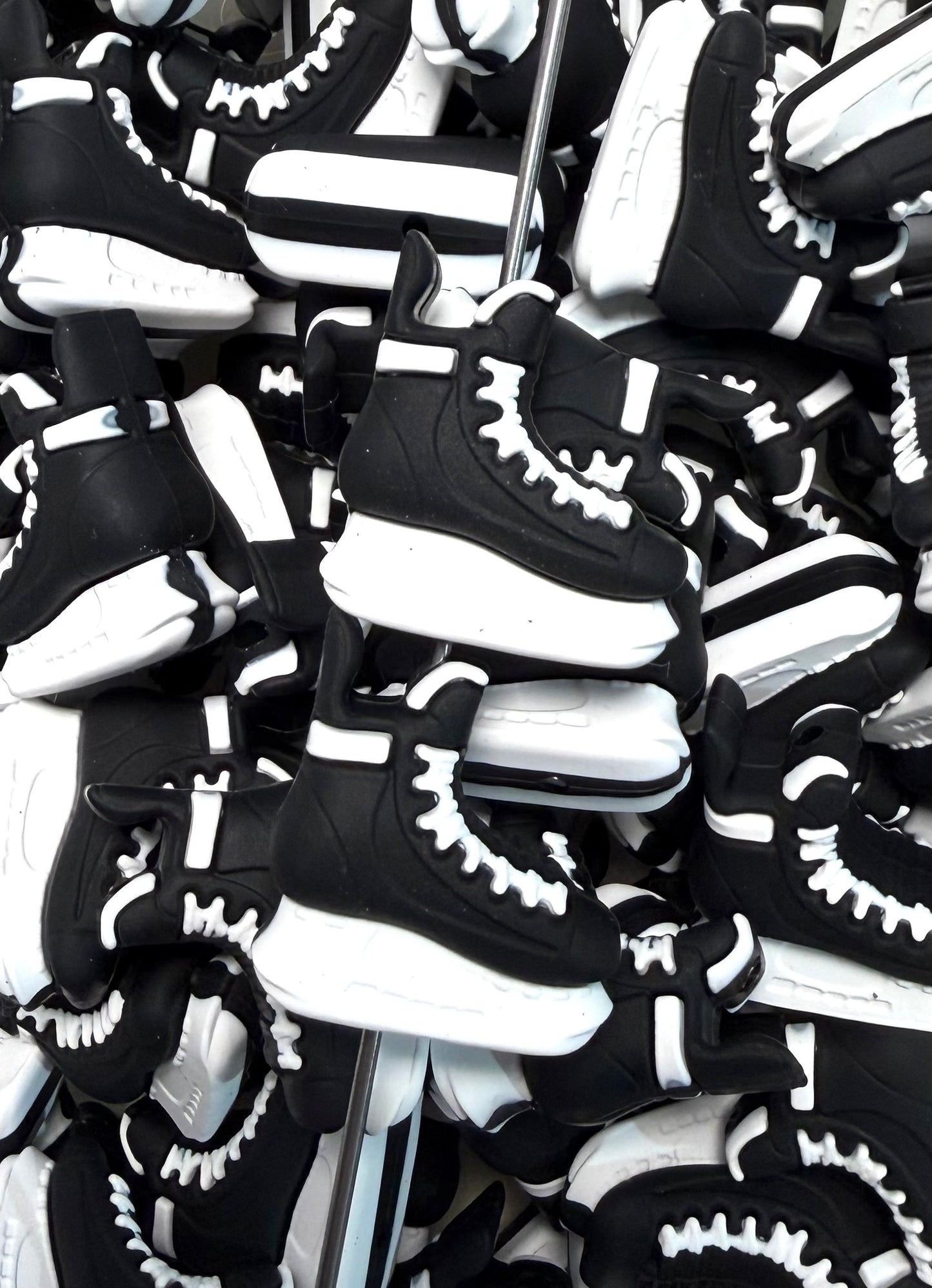 3D Hockey Skate Silicone Focal Bead