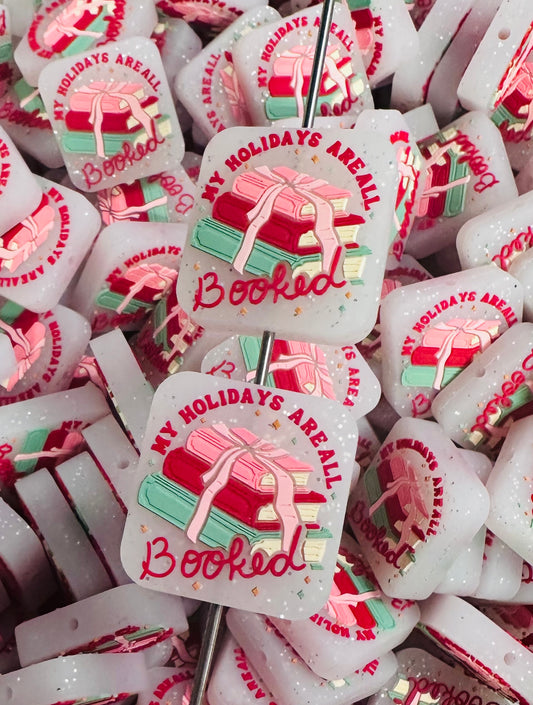 My Holidays Are All Booked EXCLUSIVE Silicone Focal Bead, Christmas Silicone Bead