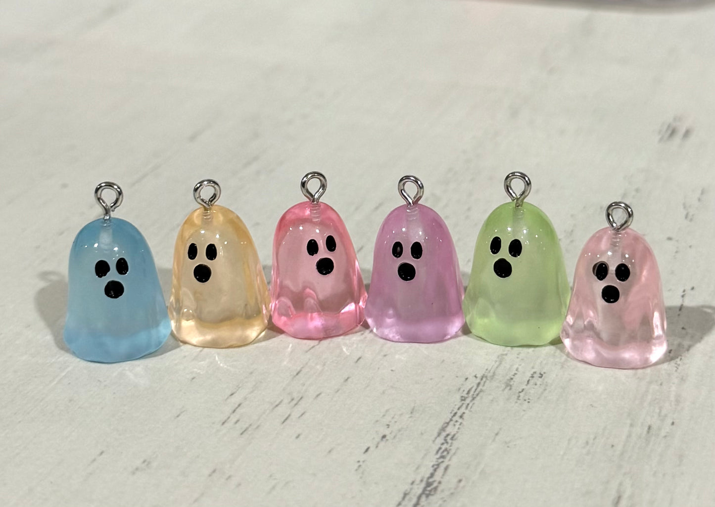 *Bead Mix #538- Glow Ghosts Charms