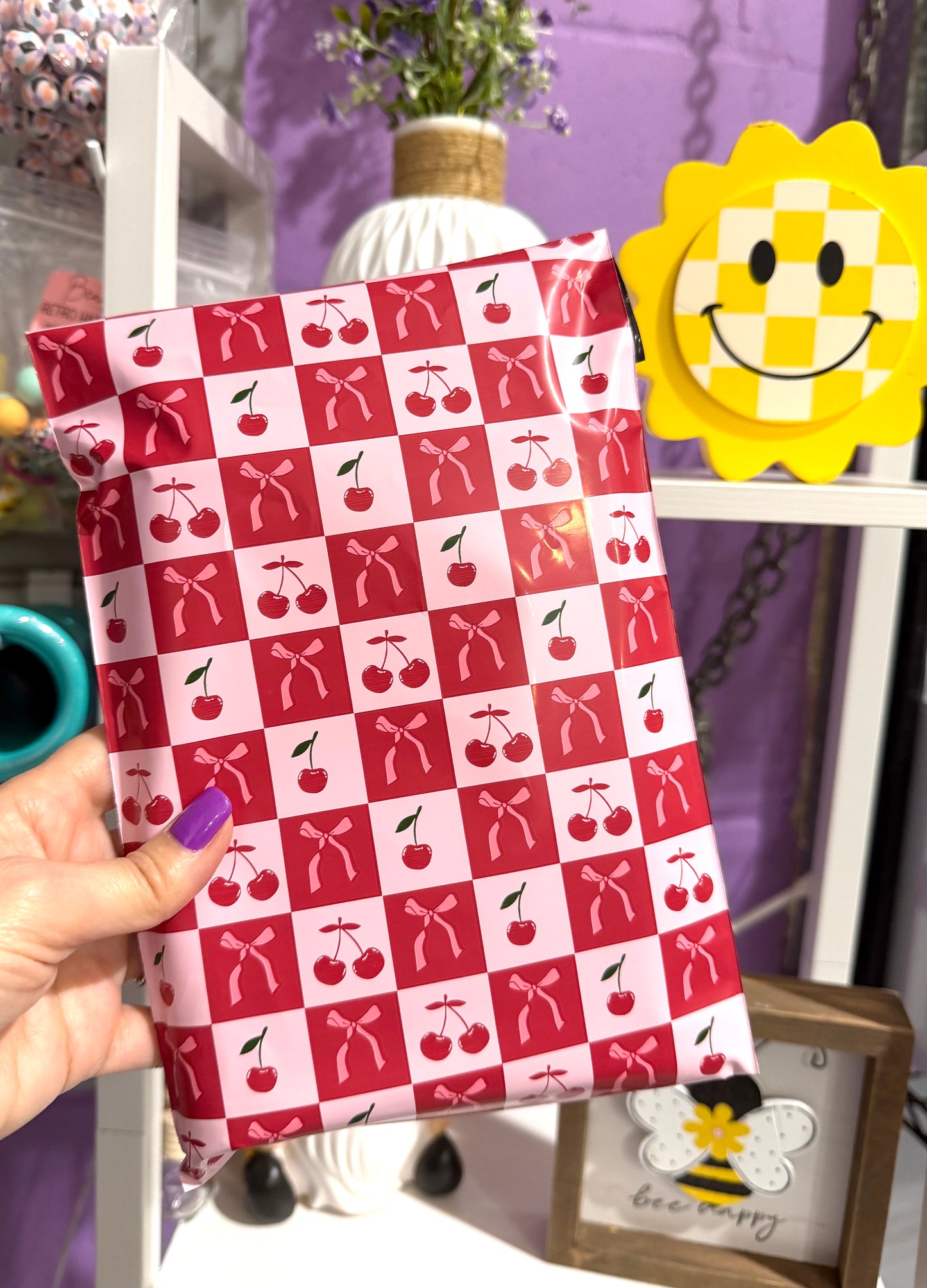 *Poly Mailer - Cherry Checkers