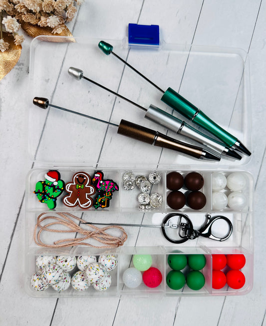 * Bead Mix - Christmas Lights DIY Silicone Beads Kit,, DIY Lanyard-Keychain-Wristlet-Necklace Kit