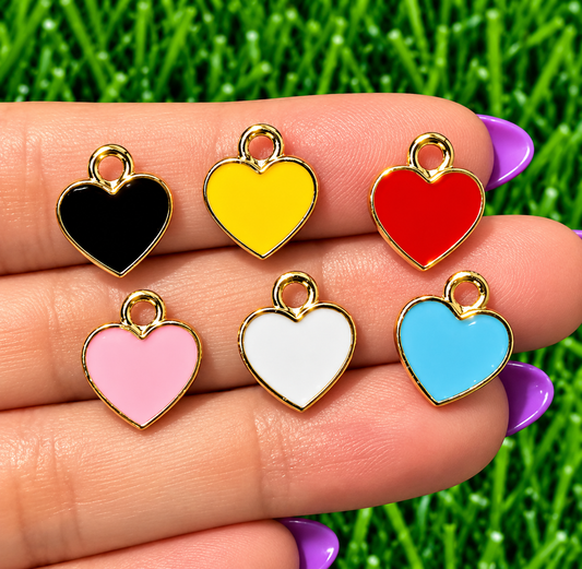 *Bead Mix #612- Mini Hearts Charms, Bag Charms