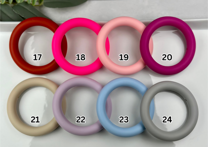 65mm Silicone Ring With Holes for Beading