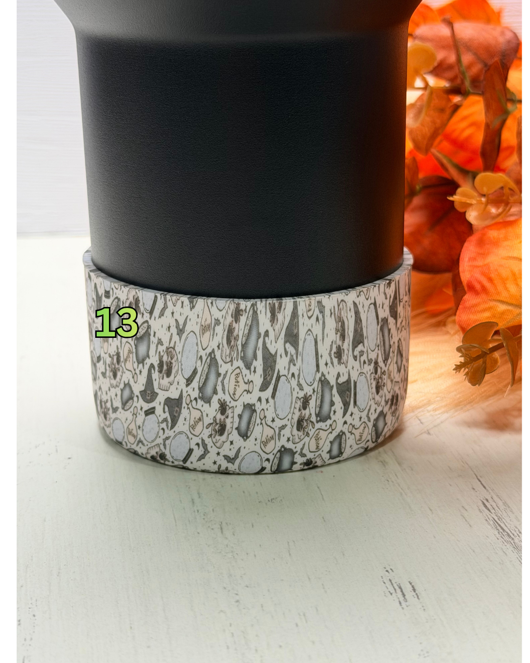 *Tumbler Halloween Printed Silicone Boot