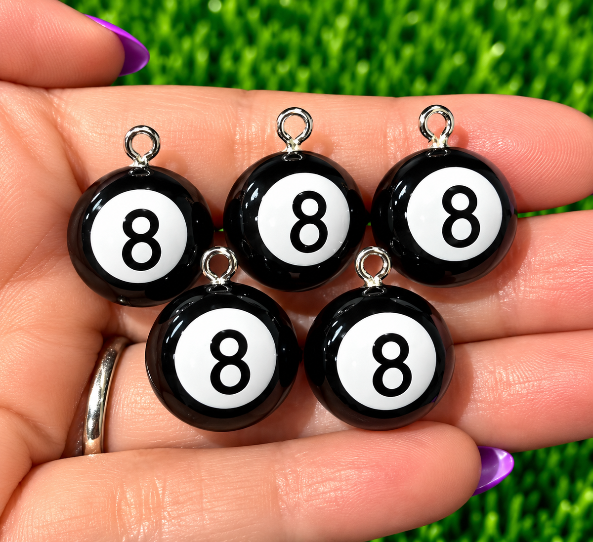 *Bead Mix #606- 8 Ball Charms